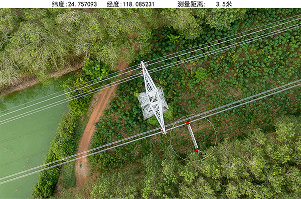 無人機電力巡線應用測距